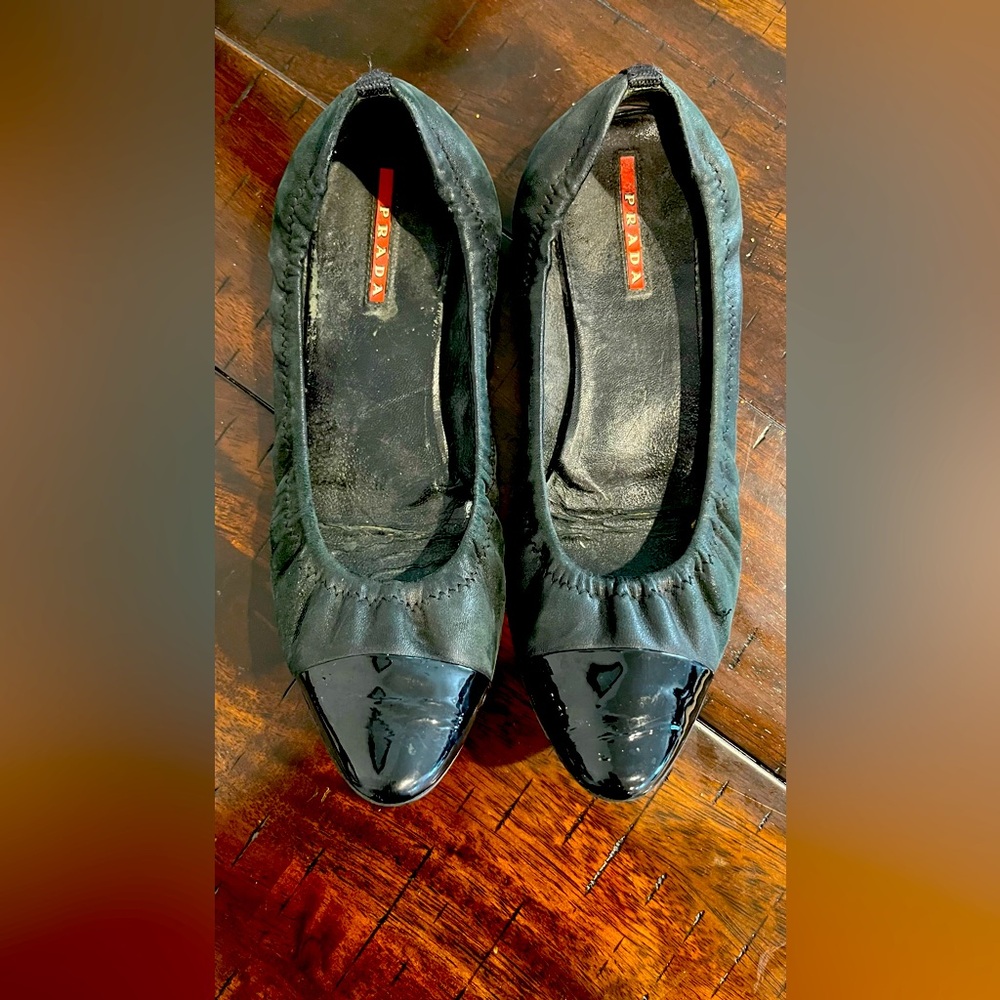 Prada Black Flats